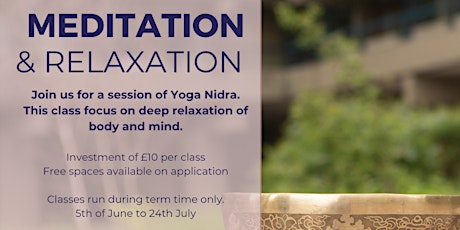 Meditation and Relaxation with Yoga Nidra