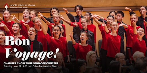 Image principale de Bon Voyage! | TCC Chamber Choir Tour Send-Off Concert