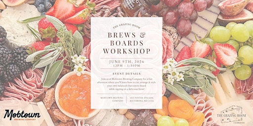 Brews & Boards Workshop at Mobtown Brewing Company primary image