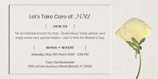 Image principale de Taking Care Of You Mother's Day Brunch | Miami