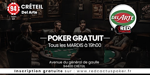 Hauptbild für Soirée RedCactus Poker X Del Arte à CRETEIL (94)