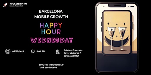 Immagine principale di Mobile Growth Happy Hour in Barcelona 