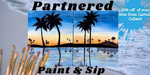 Hauptbild für Misson Beach at Dusk - Partner Paint and Sip