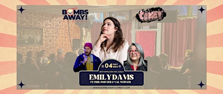 Imagem principal do evento Emily Davis| Bombs Away! Comedy @ The Comet
