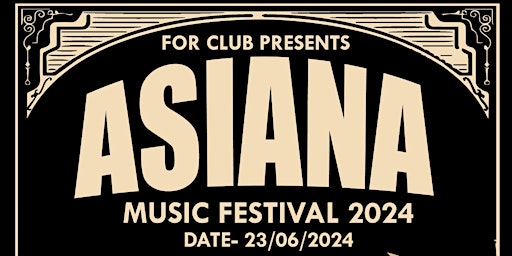Primaire afbeelding van ASIANA MUSIC FESTIVAL 2024