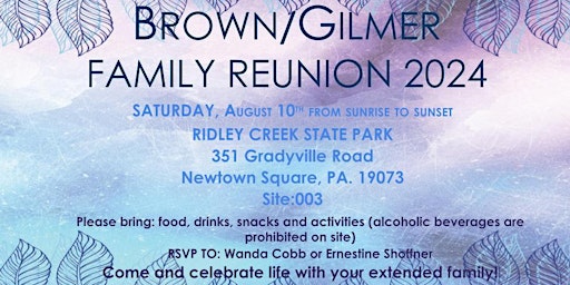 Imagem principal do evento Brown/Gilmer Family Reunion