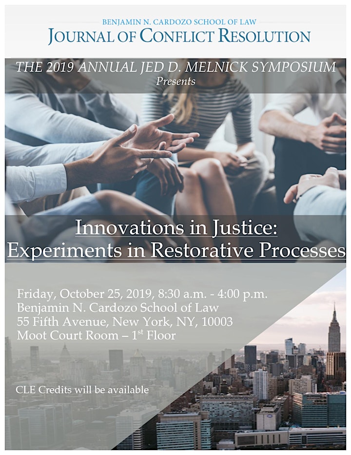 Jed Melnick Annual Symposium of the Cardozo Journal of Conflict Resolution image