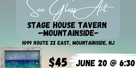 Stagehouse Tavern Mountainside Sea Glass Art