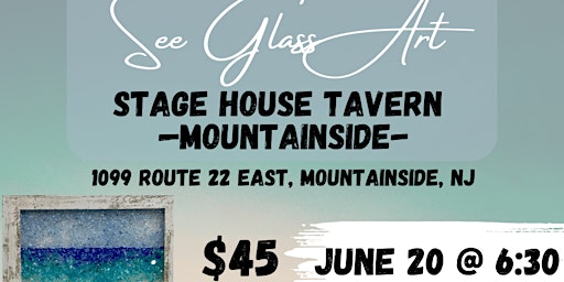 Stagehouse Tavern Mountainside Sea Glass Art  primärbild