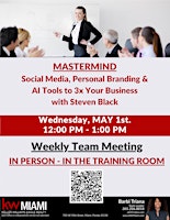 Weekly Team Meeting - Masterclass on Social Media with Steven Black primary image