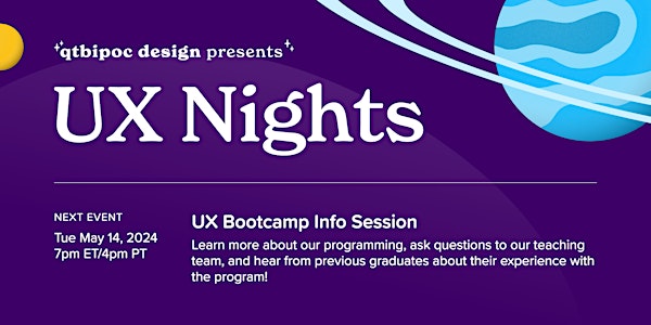 QTBIPOC Design Presents: UX Nights