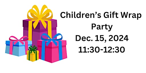 Imagem principal de That’s a wrap! Children’s  holiday gift wrap party.