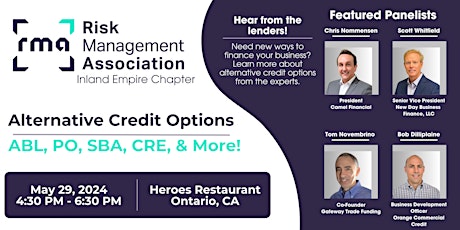 RMA IE Alternative Credit Options Panel