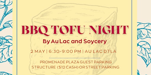 BBQ Tofu Night @ Au Lac primary image