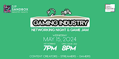 Sip Sandbox: Gaming Networking Event primary image