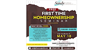 First Time Homeownership Seminar primary image