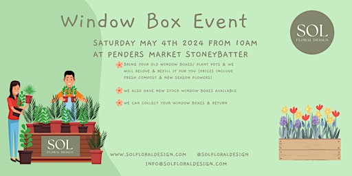 Window Box Event - Sol Floral Design  primärbild