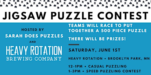 Imagem principal do evento Heavy Rotation Brewing Co Jigsaw Puzzle Contest