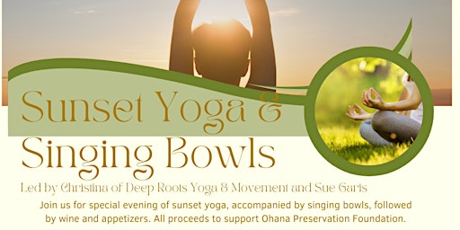 Imagem principal do evento Sunset Yoga & Singing Bowls