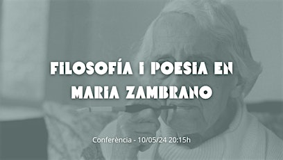Image principale de Filosofía i Poesia en Maria Zambrano