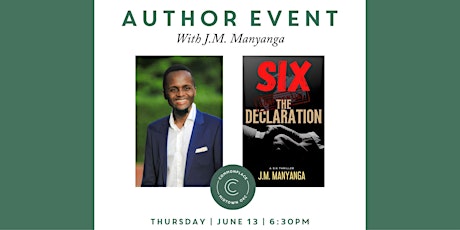 Author Event with J.M. Manyanga