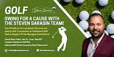 Imagem principal de Swing for a Cause With The Steven Sarasin Team!