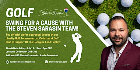 Swing for a Cause With The Steven Sarasin Team!