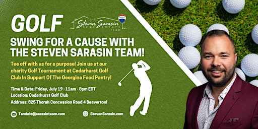 Imagem principal do evento Swing for a Cause With The Steven Sarasin Team!