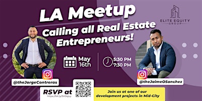 Imagem principal do evento LA Real Estate Entrepreneurs Meetup