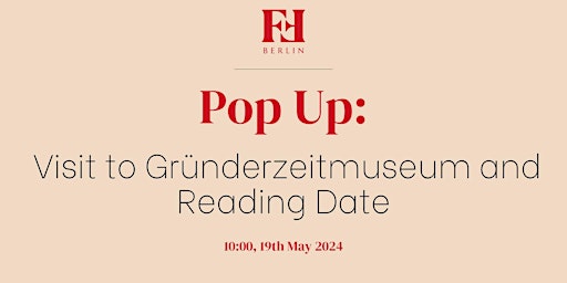 Primaire afbeelding van Museum and Reading Date at Gründerzeitmuseum