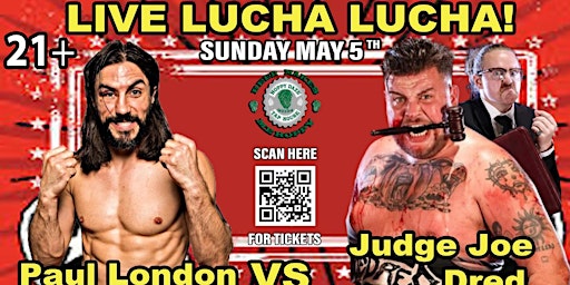 FREE TICKETS to PRO WRESTLING 5/5 at 5pm primary image