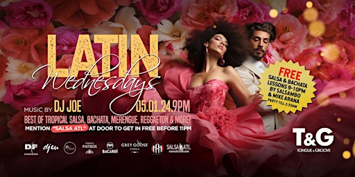 Image principale de LATIN Wednesdays at Tongue and Groove