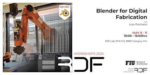 Imagem principal do evento Blender for Digital Fabrication