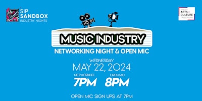 Primaire afbeelding van Sip Sandbox: Music Industry Networking Event