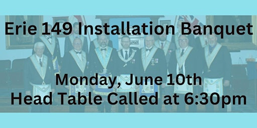 Erie No. 149 Installation Banquet primary image