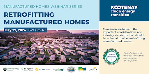 Manufactured Homes Webinar Series: Retrofitting Manufactured Homes primary image