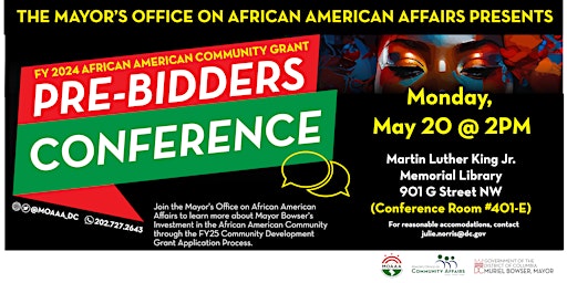 FY25 MOAAA Community Grant Pre-Bidders Conference  primärbild