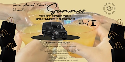 Imagem principal do evento Thrift Store Tour Part II - A Shopping Day for Lovers of Thrift & Vintage
