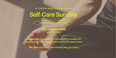 Image principale de Self-Care Sunday Breathwork Group