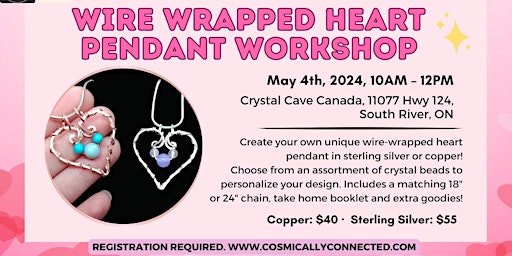 Wire Wrapped Heart Pendant Workshop primary image