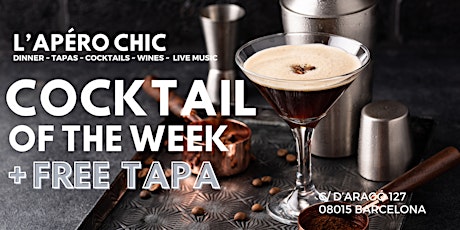 Cocktail de la Semana + Tapa Gratis en L'ap´ero Chic