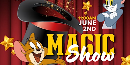 Primaire afbeelding van FREE Magic Show @ Expo+Festival Ft. Tom & Jerry Mascots