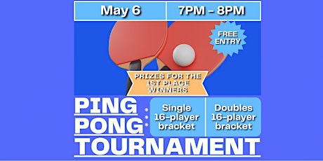 NYC Ping Pong/Table Tennis TOURNAMENT