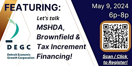 Monthly Member Meeting: MSHDA TIF Programs