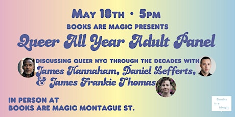 In-Store: Queer All Year Adult Panel: Queer NYC Through the Decades!