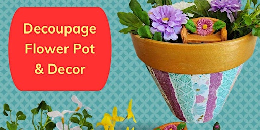 Decoupage Flower Planter primary image