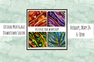 Primaire afbeelding van Alcohol Ink Coaster Tiles Workshop at Vision Mortgage