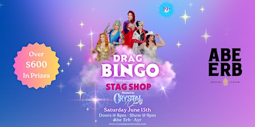 Imagem principal do evento Drag Bingo-Hosted by Crystal Quartz- ABE ERB -Ayr