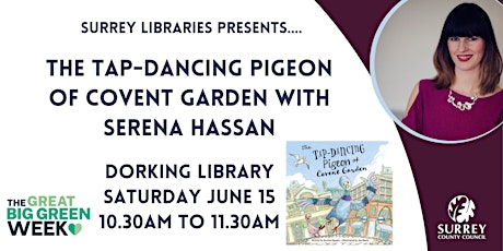 The Tap-Dancing Pigeon with Serena Hassan  at Dorking Library