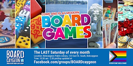 Imagem principal do evento Board Games at the Bobcaygeon Library